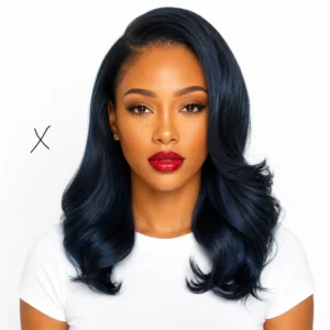 Unstoppable | Natural Black 13×6 HD Lace Glueless Loose Body Wave Synthetic Wig