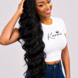 Overflow | 30" Natural Wavy 13×6 HD Human Hair Blend Lace Front Wig