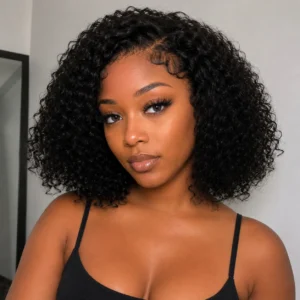 Full of Grace 10" Bohemian Curly Bob Wig | 100% Human Hair | 13×4 HD Lace Front | Glueless